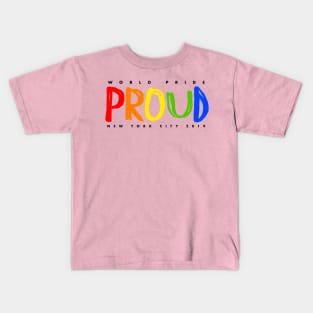 World Pride 2019 - PROUD NYC Kids T-Shirt